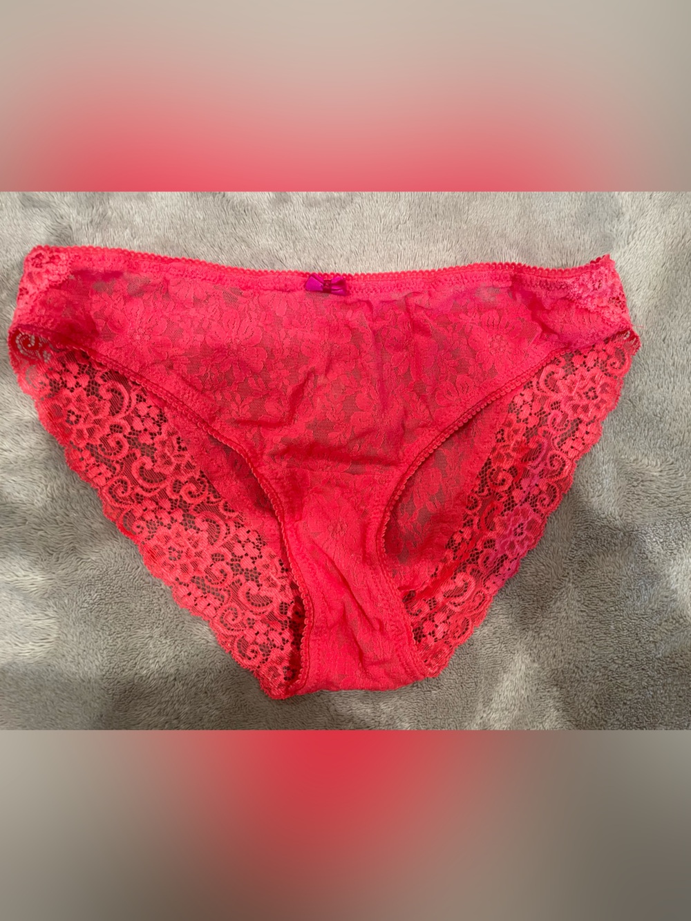 Soma Pink Lace Bikini & Brief Set - Picture 3 of 6